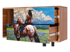 Best Mueble de TV - 170х69х48 cm - T1 - Thunderheads by Dean, Nogueira Castanho