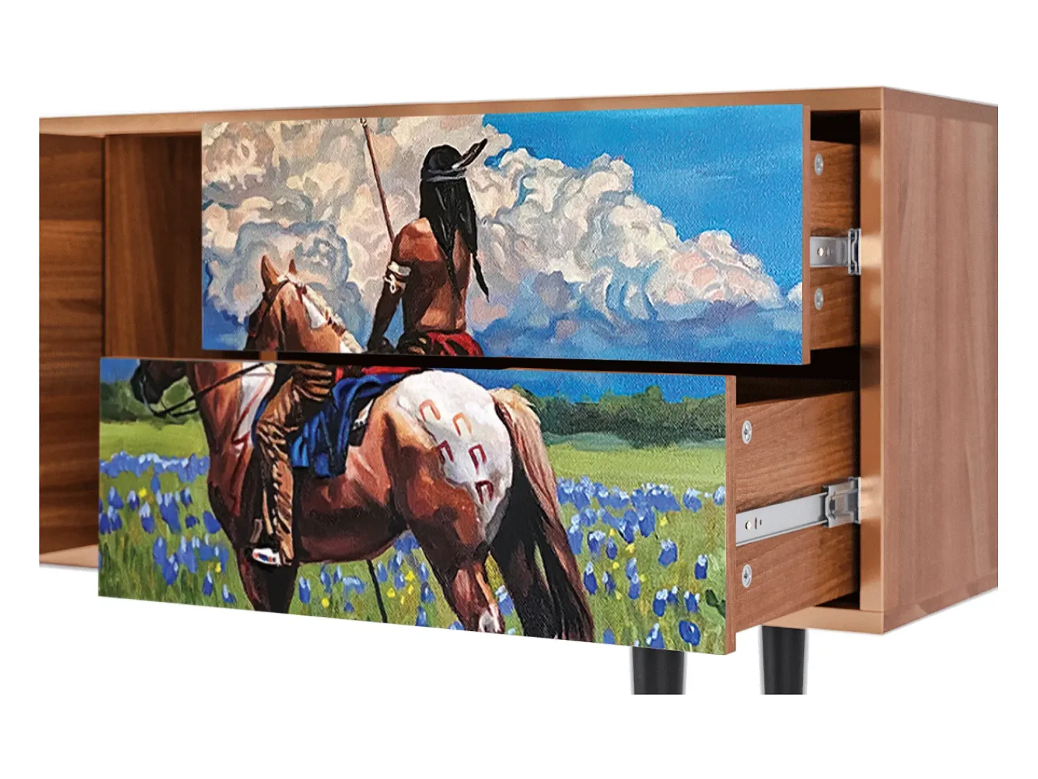Best Mueble de TV - 170х69х48 cm - T1 - Thunderheads by Dean, Nogueira Castanho