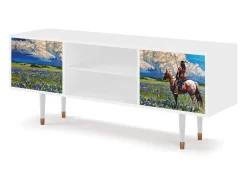 Best Mueble de TV - 170х69х48 cm - T2 - Thunderheads by Dean, Branco Bege