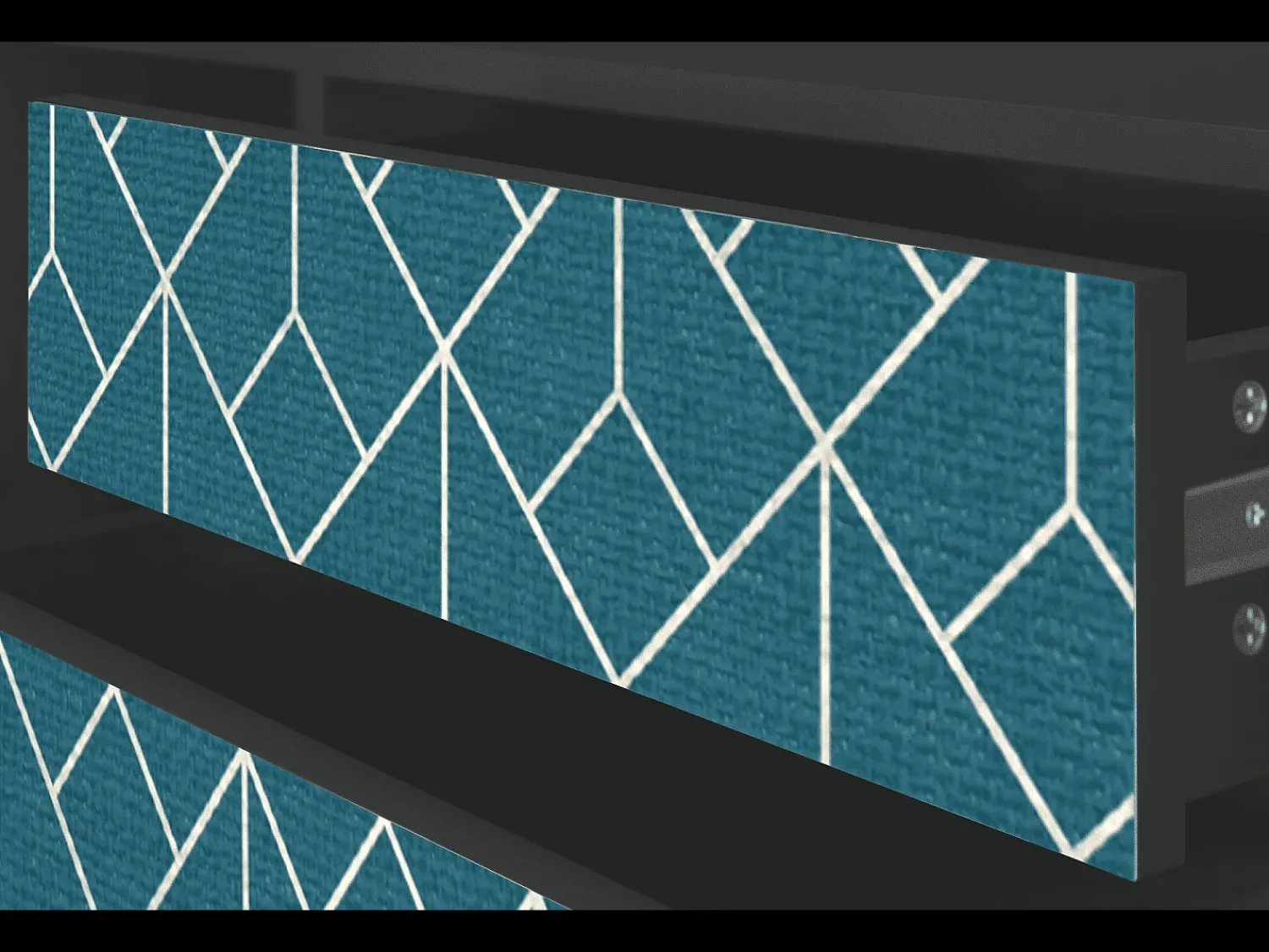 Mueble de TV - 170х59х48 cm - T4 - Turquoise Geometry, Antracite^ Móvel De Tv