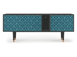 Sale Mueble de TV - 170х69х48 cm - T1 - Turquoise Geometry, Antracite Cinza antracite