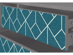 Móvel De Tv* Mueble de TV - 170х59х48 cm - T4 - Turquoise Geometry, Cinza Cinzento