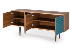 Mueble de TV - 150х69х41 cm - T5 - Turquoise Geometry, Nogueira^ Móvel De Tv