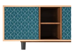 Mueble de TV - 150х69х41 cm - T5 - Turquoise Geometry, Nogueira^ Móvel De Tv