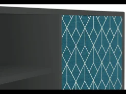 Mueble de TV - 170х69х48 cm - T2 - Turquoise Geometry, Antracite^ Móvel De Tv