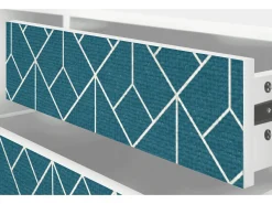 Móvel De Tv* Mueble de TV - 170х59х48 cm - T4 - Turquoise Geometry, Branco Bege