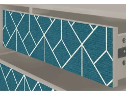 Móvel De Tv| Mueble de TV - 170х59х48 cm - T4 - Turquoise Geometry, Areia Bege