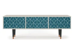 Móvel De Tv| Mueble de TV - 170х59х48 cm - T4 - Turquoise Geometry, Areia Bege