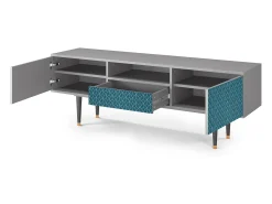 Mueble de TV - 170х59х41 cm - T6 - Turquoise Geometry, Cinza^ Móvel De Tv