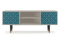 Online Mueble de TV - 170х69х48 cm - T2 - Turquoise Geometry, Areia Bege