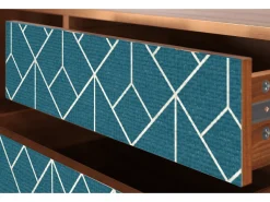 Mueble de TV - 170х59х48 cm - T4 - Turquoise Geometry, Nogueira^ Móvel De Tv