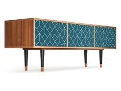 Mueble de TV - 170х59х48 cm - T4 - Turquoise Geometry, Nogueira^ Móvel De Tv