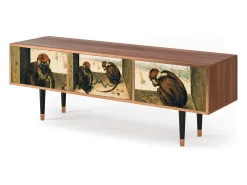 Best Mueble de TV - 170х59х48 cm - T4 - Two Monkeys, Nogueira Castanho