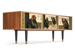 Best Mueble de TV - 170х59х48 cm - T4 - Two Monkeys, Nogueira Castanho