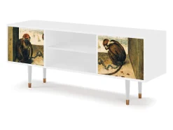 Mueble de TV - 170х69х48 cm - T2 - Two Monkeys, Branco Bege