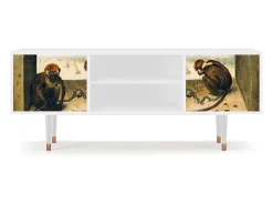 Mueble de TV - 170х69х48 cm - T2 - Two Monkeys, Branco Bege