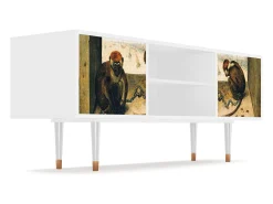 Mueble de TV - 170х69х48 cm - T2 - Two Monkeys, Branco Bege