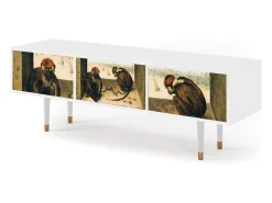 Mueble de TV - 170х59х48 cm - T4 - Two Monkeys, Branco^ Móvel De Tv