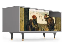 Mueble de TV - 125х56х41 cm - T7 - Two Monkeys, Cinza^ Móvel De Tv
