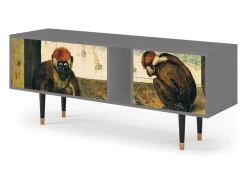 Best Mueble de TV - 170х69х48 cm - T1 - Two Monkeys, Cinza Cinzento