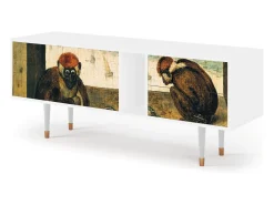 Móvel De Tv| Mueble de TV - 170х69х48 cm - T1 - Two Monkeys, Branco Bege