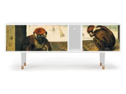Móvel De Tv| Mueble de TV - 170х69х48 cm - T1 - Two Monkeys, Branco Bege