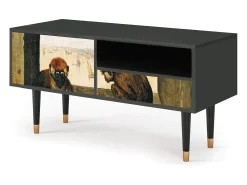 Mueble de TV - 115х59х48 cm - T3 - Two Monkeys, Antracite^ Móvel De Tv