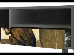 Mueble de TV - 115х59х48 cm - T3 - Two Monkeys, Antracite^ Móvel De Tv