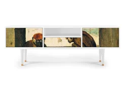 Móvel De Tv| Mueble de TV - 170х59х41 cm - T6 - Two Monkeys, Branco Bege