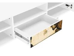 Móvel De Tv| Mueble de TV - 170х59х41 cm - T6 - Two Monkeys, Branco Bege
