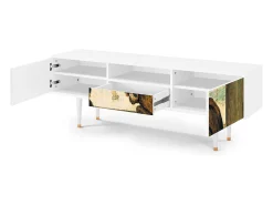 Móvel De Tv| Mueble de TV - 170х59х41 cm - T6 - Two Monkeys, Branco Bege