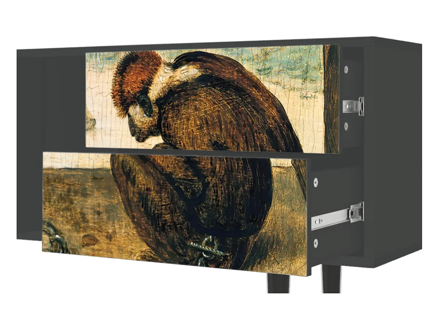 Mueble de TV - 170х69х48 cm - T1 - Two Monkeys, Antracite^ Móvel De Tv