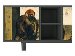 Móvel De Tv* Mueble de TV - 150х69х41 cm - T5 - Two Monkeys, Antracite Cinza antracite