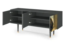 Móvel De Tv* Mueble de TV - 150х69х41 cm - T5 - Two Monkeys, Antracite Cinza antracite