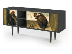 Móvel De Tv* Mueble de TV - 150х69х41 cm - T5 - Two Monkeys, Antracite Cinza antracite