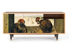 Mueble de TV - 125х56х41 cm - T7 - Two Monkeys, Nogueira^ Móvel De Tv