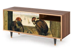Mueble de TV - 125х56х41 cm - T7 - Two Monkeys, Nogueira^ Móvel De Tv