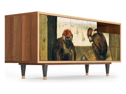 Mueble de TV - 125х56х41 cm - T7 - Two Monkeys, Nogueira^ Móvel De Tv