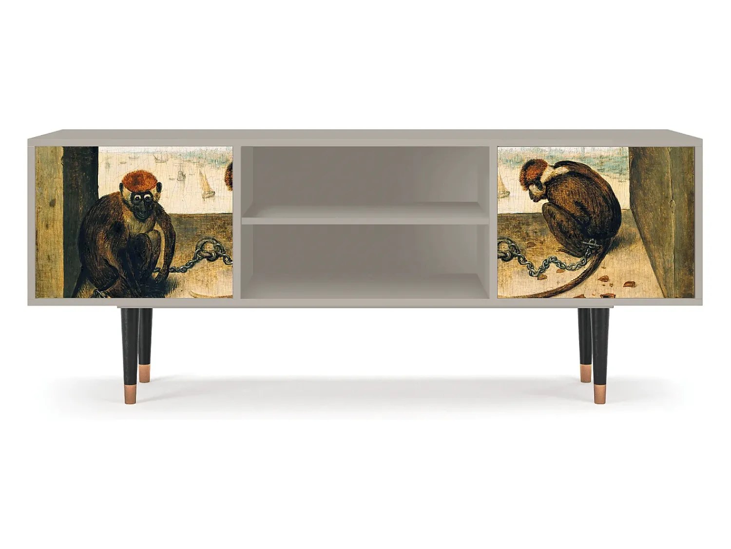 Móvel De Tv| Mueble de TV - 170х69х48 cm - T2 - Two Monkeys, Areia Bege