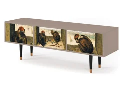 Móvel De Tv| Mueble de TV - 170х59х48 cm - T4 - Two Monkeys, Latte Bege