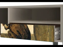 Móvel De Tv* Mueble de TV - 115х59х48 cm - T3 - Two Monkeys, Areia Bege