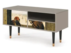 Móvel De Tv* Mueble de TV - 115х59х48 cm - T3 - Two Monkeys, Areia Bege