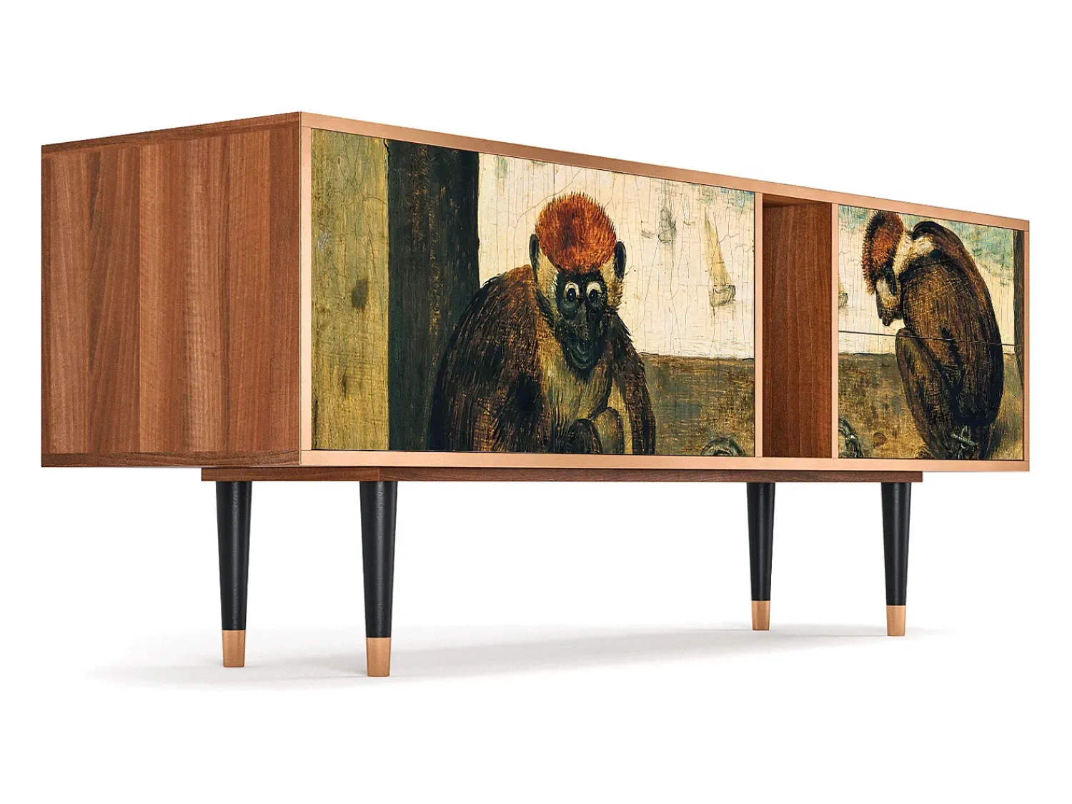 Best Mueble de TV - 170х69х48 cm - T1 - Two Monkeys, Nogueira Castanho