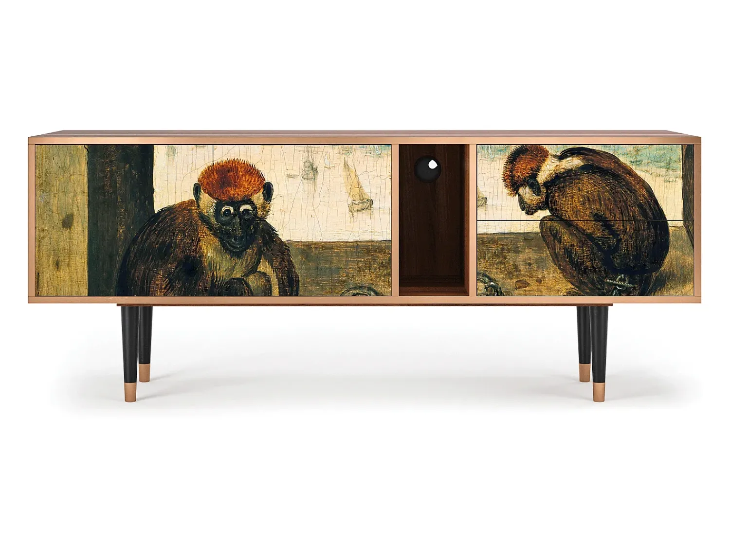 Best Mueble de TV - 170х69х48 cm - T1 - Two Monkeys, Nogueira Castanho