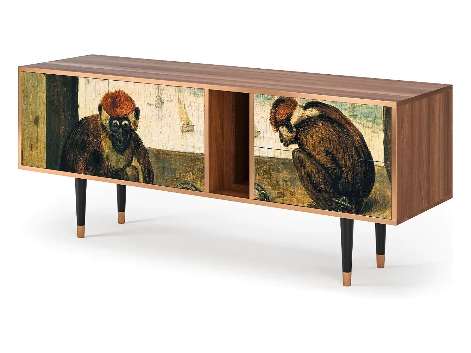 Best Mueble de TV - 170х69х48 cm - T1 - Two Monkeys, Nogueira Castanho