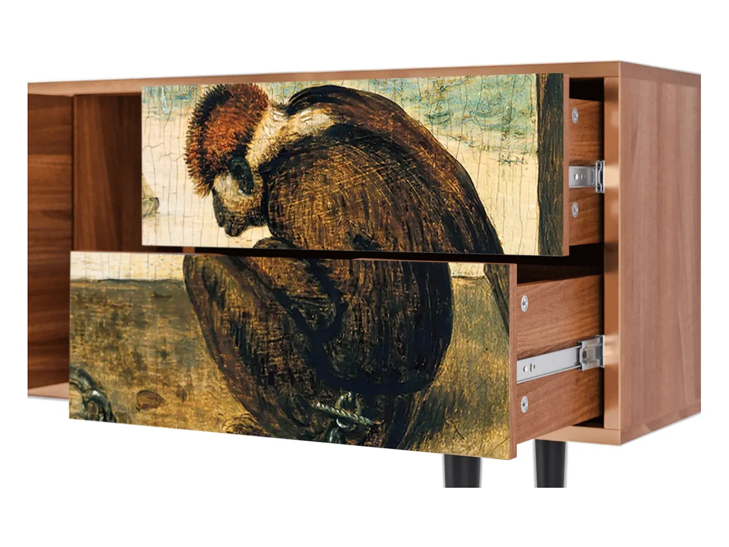 Best Mueble de TV - 170х69х48 cm - T1 - Two Monkeys, Nogueira Castanho