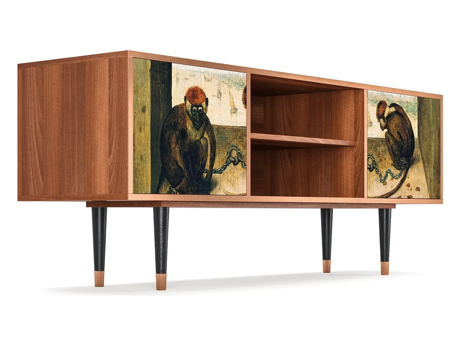 Mueble de TV - 170х69х48 cm - T2 - Two Monkeys, Nogueira^ Móvel De Tv