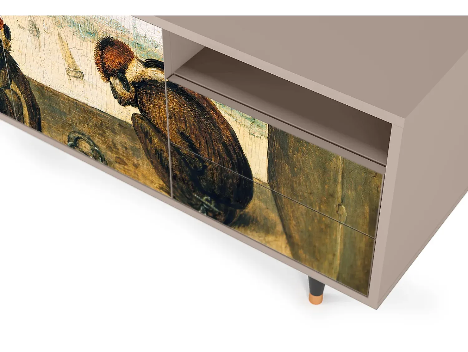 Móvel De Tv* Mueble de TV - 125х56х41 cm - T7 - Two Monkeys, Latte Bege