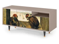 Móvel De Tv* Mueble de TV - 125х56х41 cm - T7 - Two Monkeys, Latte Bege