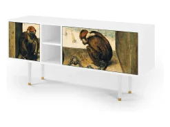 Mueble de TV - 150х69х41 cm - T5 - Two Monkeys, Branco^ Móvel De Tv